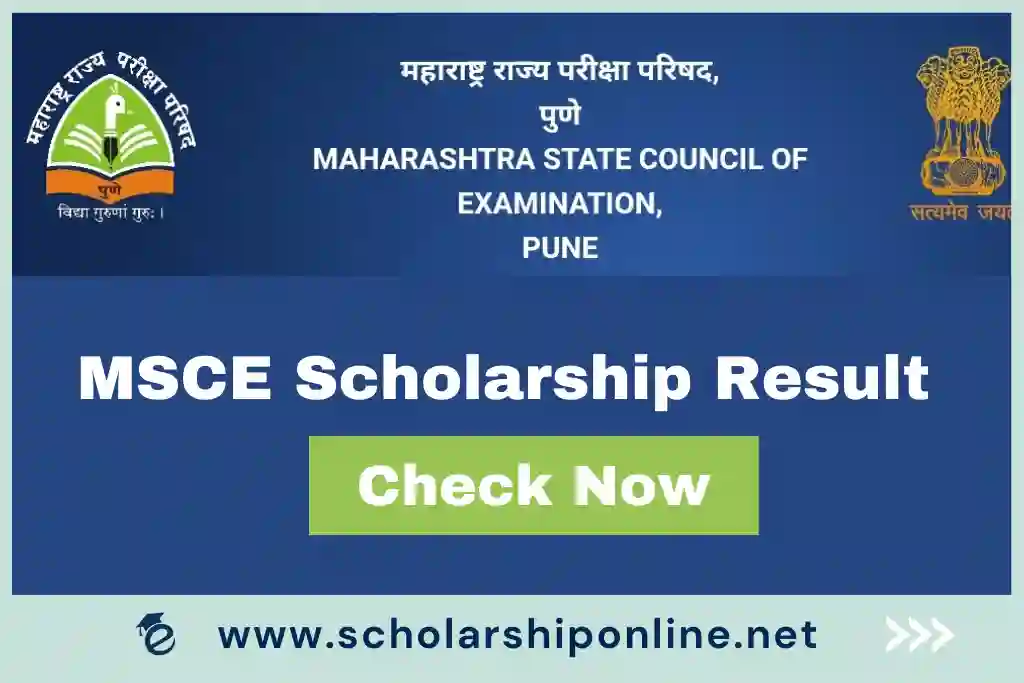 MSCE Pune Scholarship Result 2023: Check Final Merit List