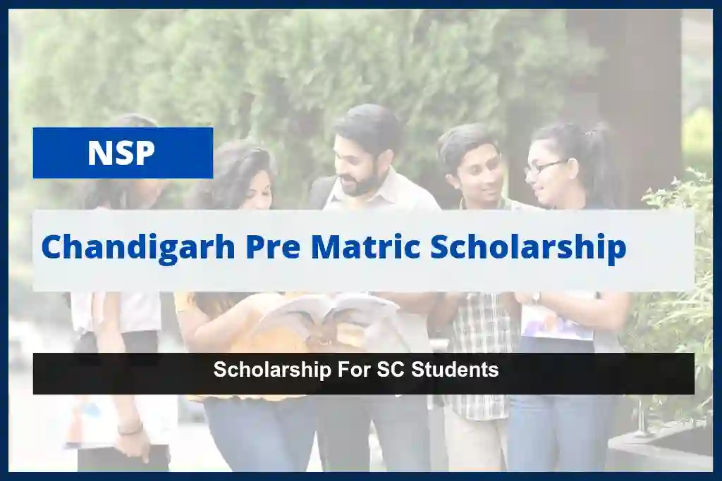 Chandigarh Pre Matric Scholarship for SC Students 2023-24